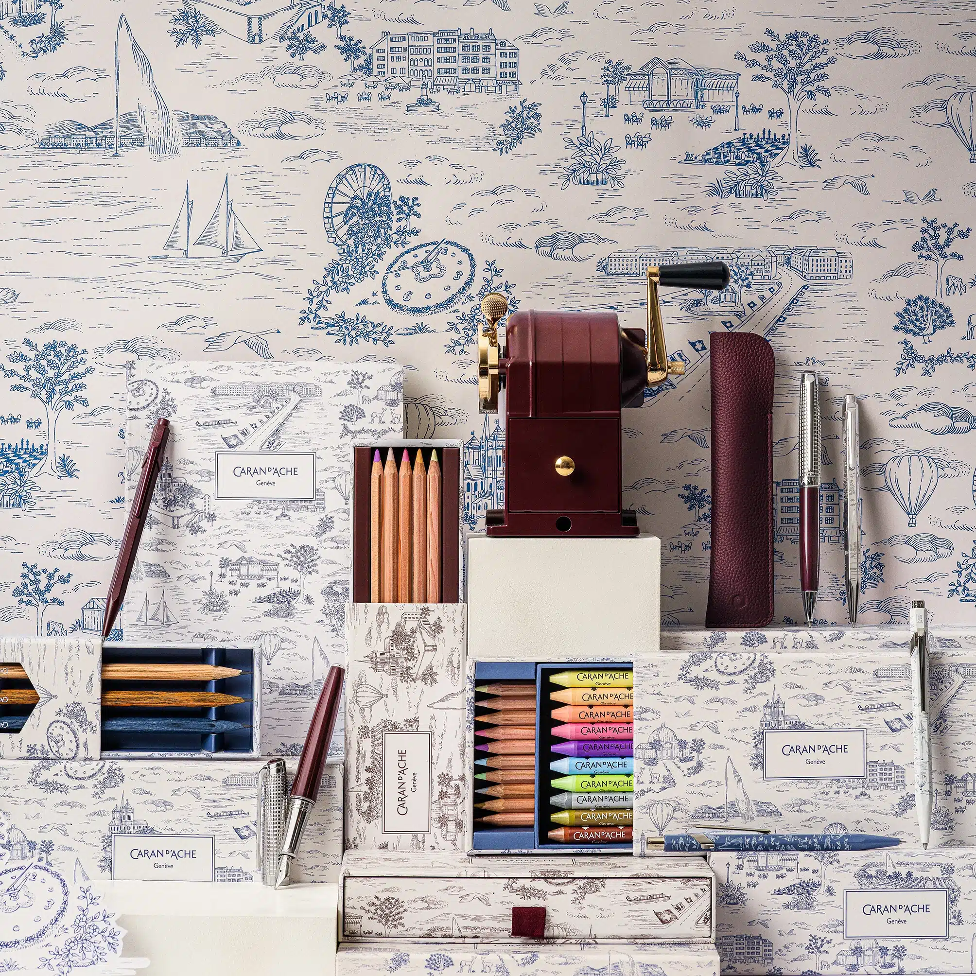 Caran d'Ache_Suzanne Pinon_Toile de Jouy Geneva Edition