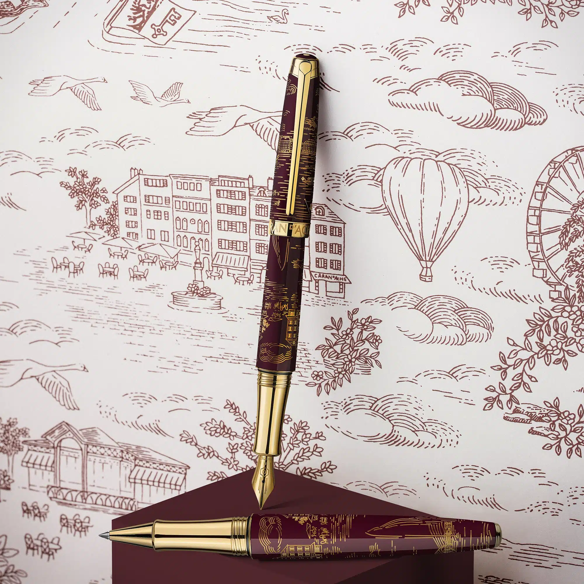 Caran d'Ache_Suzanne Pinon_Toile de Jouy Geneva Edition_styloplume